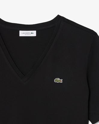 T-shirt relaxed fit coton doux col V