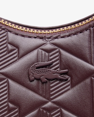 Sac lune Maheki en cuir emboss&eacute;