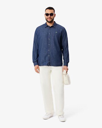 Chemise regular fit denim l&eacute;ger