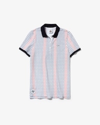 Polo Lacoste SPORT en mini piqu&eacute; imprim&eacute; &Eacute;dition Roland Garros