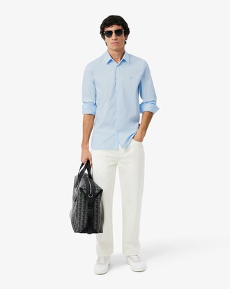 Chemise slim fit popeline stretch