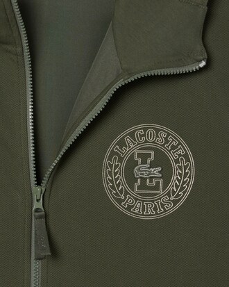 Sweatshirt zippé classic fit en Piqué