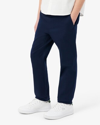 Pantalon chino gabardine de coton stretch