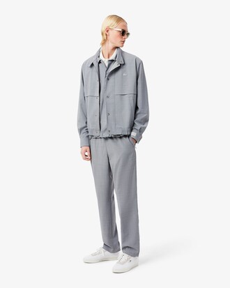 Pantalon chino regular fit flanelle de laine