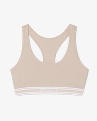 Brassi&egrave;re coton stretch bande contrast&eacute;e