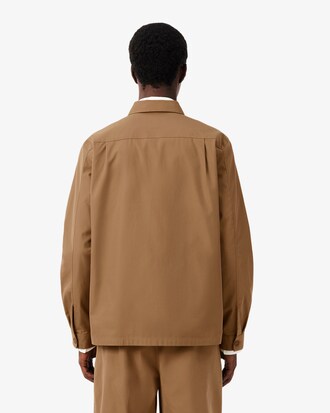 Surchemise twill de coton m&eacute;lang&eacute;