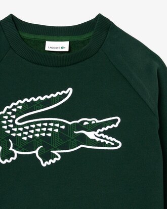 Sweatshirt molleton imprim&eacute; monogramme