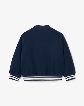 Blouson mixte effet laine feutr&eacute;e avec badge