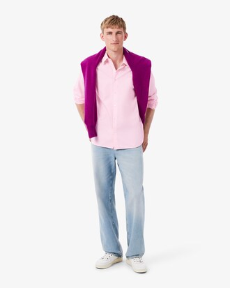 Chemise coton textur&eacute; regular fit