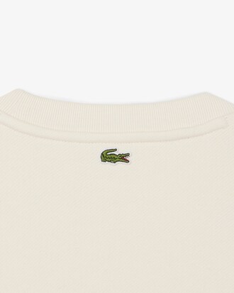 Sweatshirt coton logo embossé
