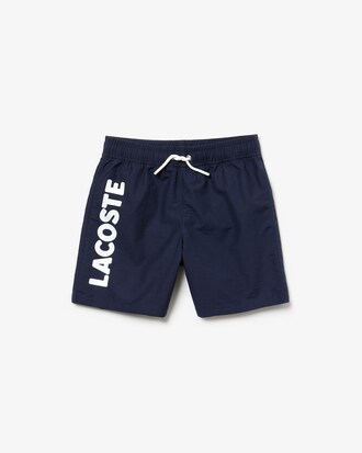 Short de bain Garçon en toile avec imprimé Lacoste