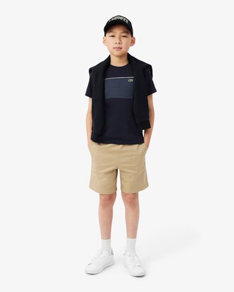 T-shirt color-block coton graphique