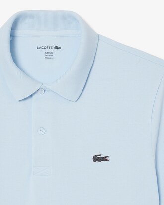 Polo regular fit en coton m&eacute;lang&eacute;