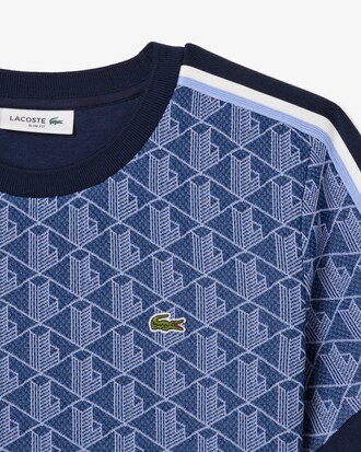 T-shirt slim fit jacquard monogramme