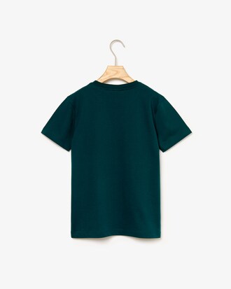 T-shirt Garçon en coton imprimé crocodile ludique