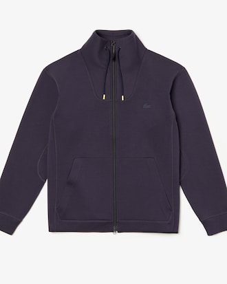 Sweatshirt zippé Lacoste Motion ergonomique en coton mélangé