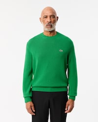 Pull en laine cardée col rond