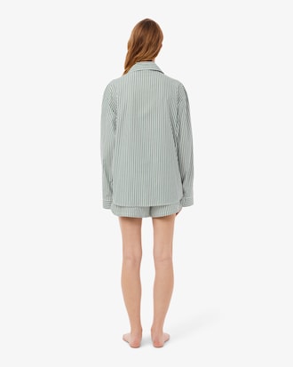 Ensemble de pyjama ray&eacute; popeline oversize