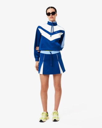 Jupe interlock color-block ajustable
