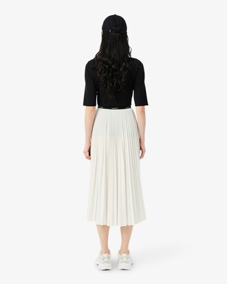 Jupe longue plissée taille élastiquée