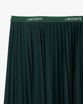 Jupe longue pliss&eacute;e taille &eacute;lastiqu&eacute;e