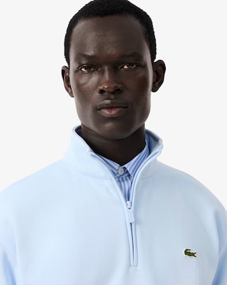 Sweatshirt col zipp&eacute; molleton