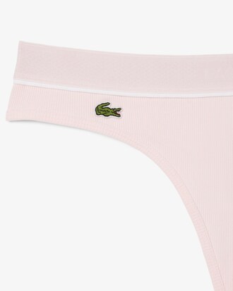 String coton côtelé crocodile brodé