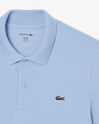 Polo regular fit en coton m&eacute;lang&eacute;