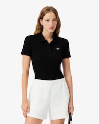 Polo L.12.D slim fit coton côtelé