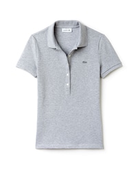 Polo slim fit Lacoste en mini piqu&eacute; de coton stretch uni