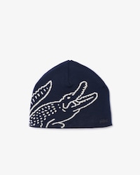 Bonnet en laine jacquard crocodile