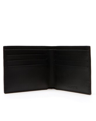 Portefeuille L.12.12 cuir Casual avec marquage embossé 6 cartes