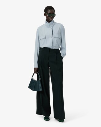 Chemise oversize laine mélangée Défilé