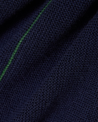 Cardigan col V point mousse coton