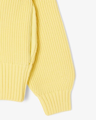 Pull zippé coton avec badge