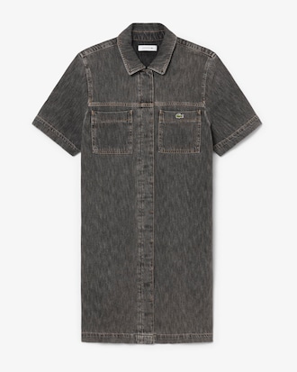 Robe manches courtes denim