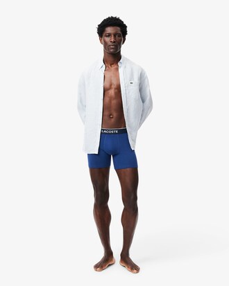 Lot de 3 boxers longs coton stretch