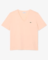T-shirt relaxed fit coton doux col V