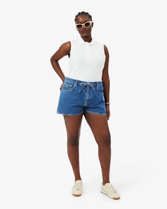 Short denim coton