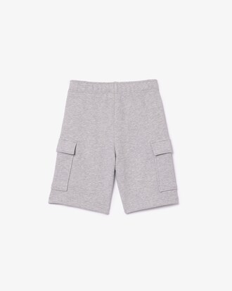 Pantaloni cargo corti in pile