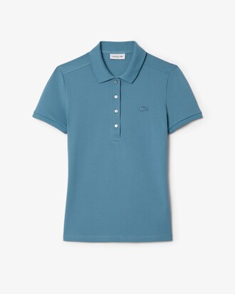 Polo da donna in piqué di cotone stretch Lacoste slim fit