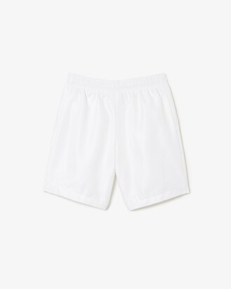 Shorts sportivi in taffetà a rombi