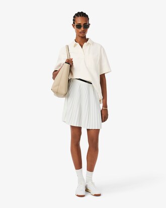 Polo oversize in denim leggero