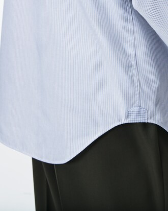 Camicia regular fit in popeline di cotone a righe