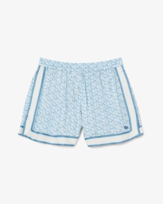 Shorts con stampa fluida monogramma