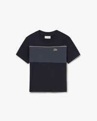 T-shirt in jersey di cotone color block
