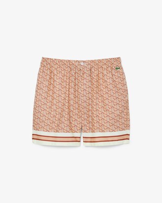 Shorts leggeri con stampa monogramma