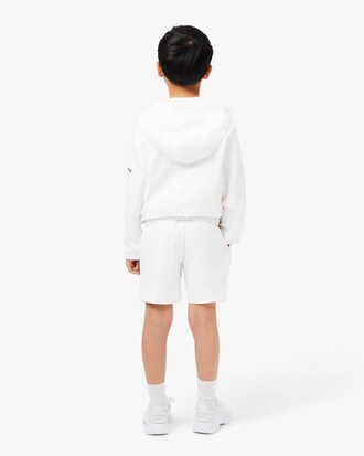 Shorts sportivi in taffetà a rombi