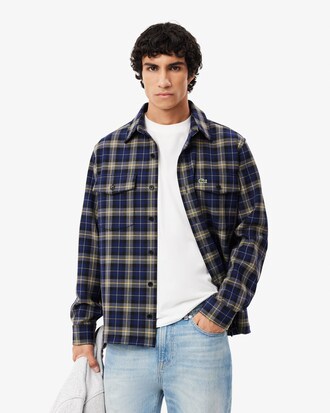 Overshirt oversize a quadri