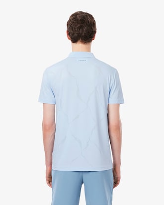 Polo sportiva da tennis Ultra Dry con coccodrillo jacquard